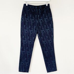 REISS Laura Houndstooth Skinny Jacquard Pants